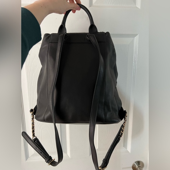 NWOT Black Leather Tory Burch Backpack - Picture 2 of 9